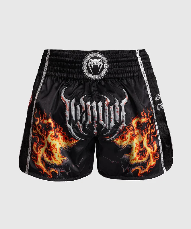 Venum Gladiator 5.0 Muay Thai Shorts - Black/Neon Orange