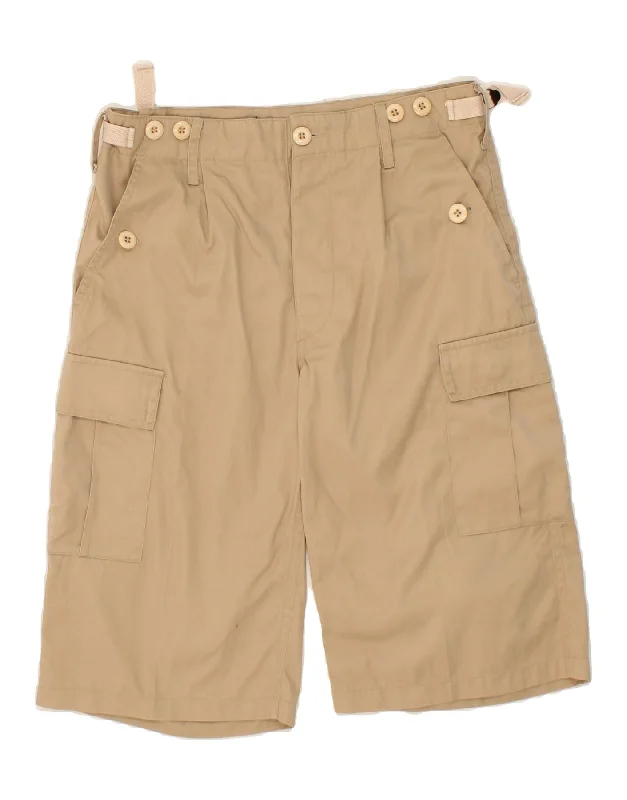 VINTAGE Mens Cargo Shorts W30 Medium Beige Cotton