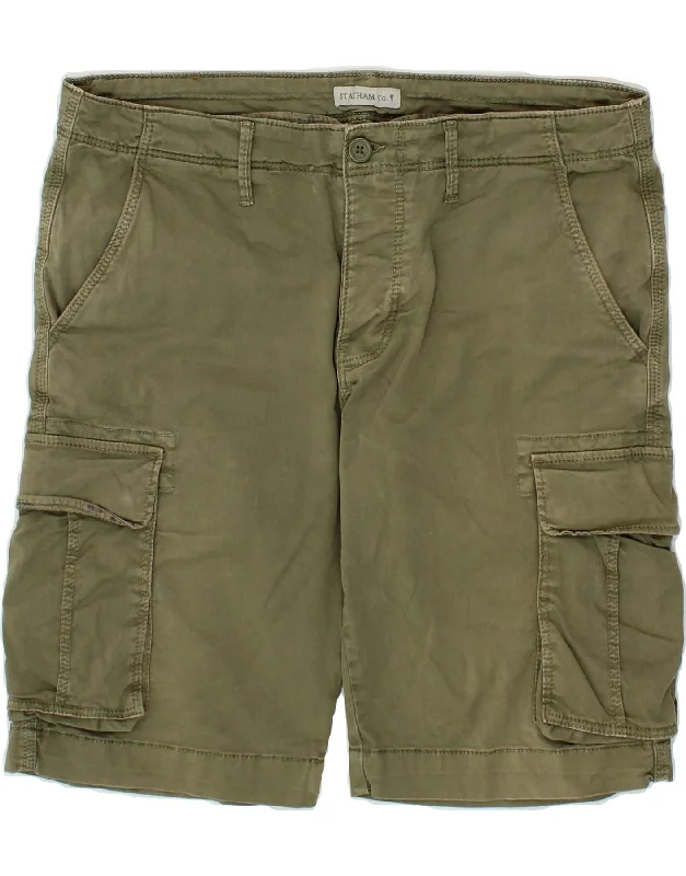 VINTAGE Mens Cargo Shorts W34  Large Khaki