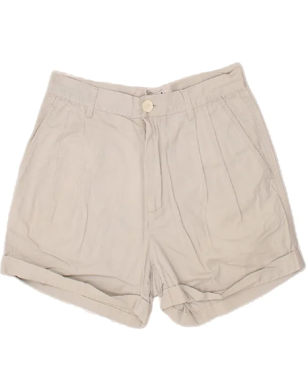 VINTAGE Mens Pegged Chino Shorts IT 46 Small W28 Grey Cotton