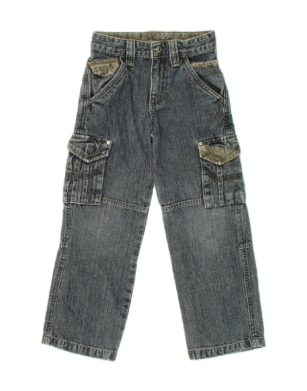 WRANGLER Boys Cargo Straight Jeans 4-5 Years W20 L20  Blue