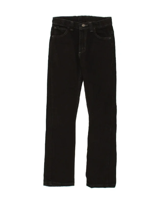 WRANGLER Boys Straight Jeans 11-12 Years W26 L27 Black Cotton