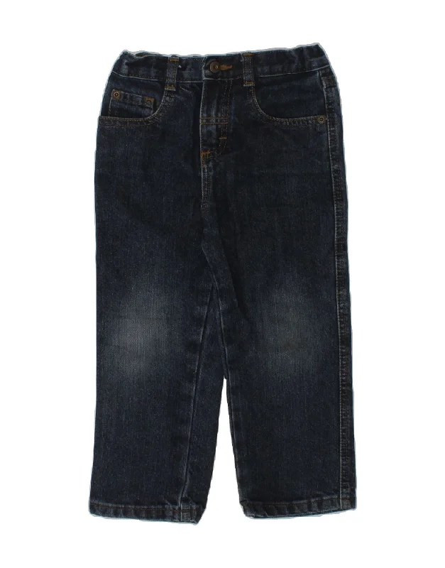 WRANGLER Boys Straight Jeans 3-4 Years W20 L14  Navy Blue Cotton