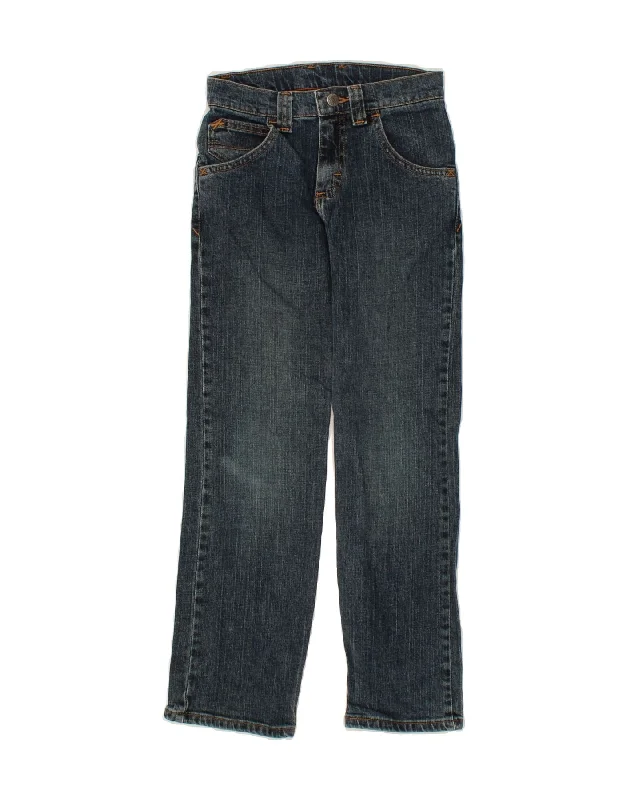 WRANGLER Boys Straight Jeans 9-10 Years W24 L25  Blue Cotton