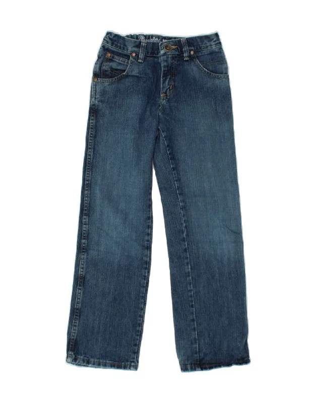 WRANGLER Boys Wide Leg Jeans 9-10 Years W24 L25  Blue Cotton