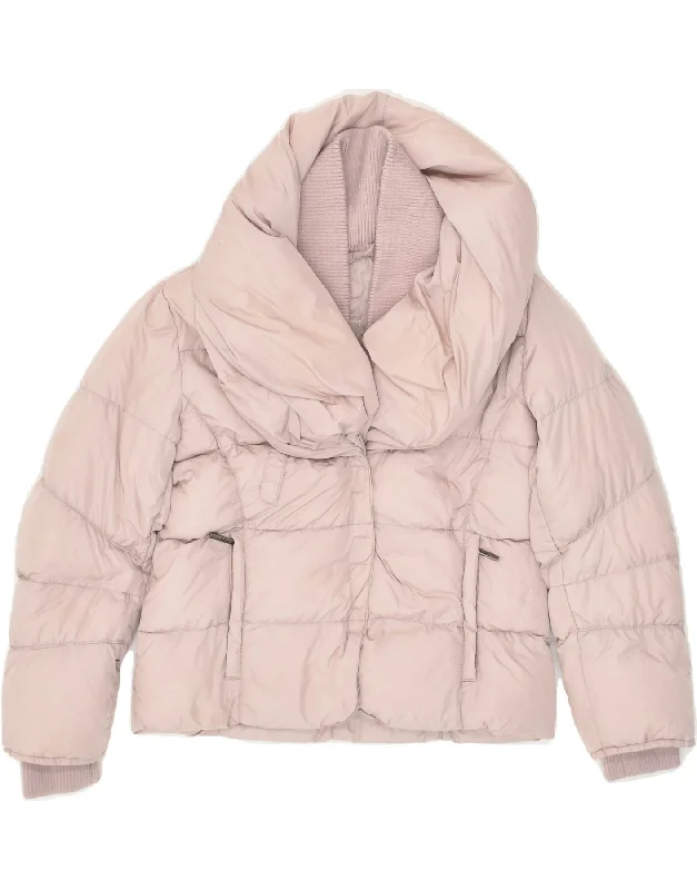 men's high-performance jackets -ADD Girls Padded Jacket 9-10 Years Pink Polyamide