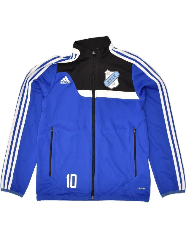 men's casual quilted jackets -ADIDAS Boys HSB N.T.S.V 1919 Tracksuit Top Jacket 11-12 Years Large Blue