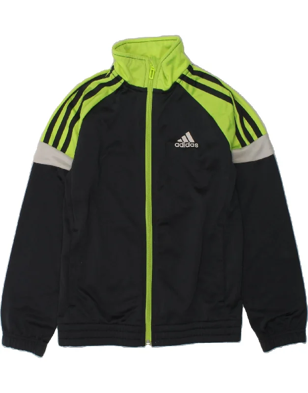 men's lightweight windbreakers -ADIDAS Boys Tracksuit Top Jacket 11-12 Years Black