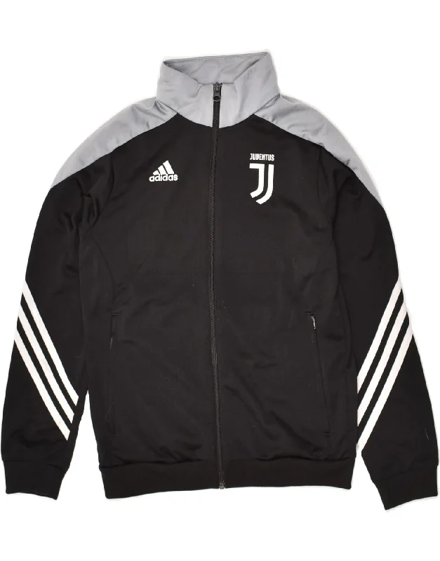 men's tailored jackets -ADIDAS Boys Tracksuit Top Jacket 11-12 Years Large Black Colourblock