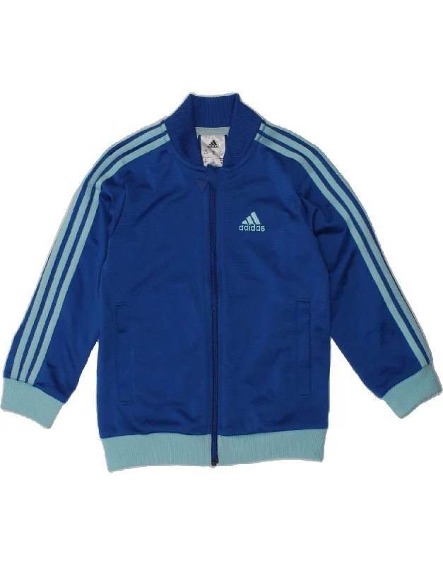 men's athletic jackets for outdoor -ADIDAS Boys Tracksuit Top Jacket 2-3 Years Blue