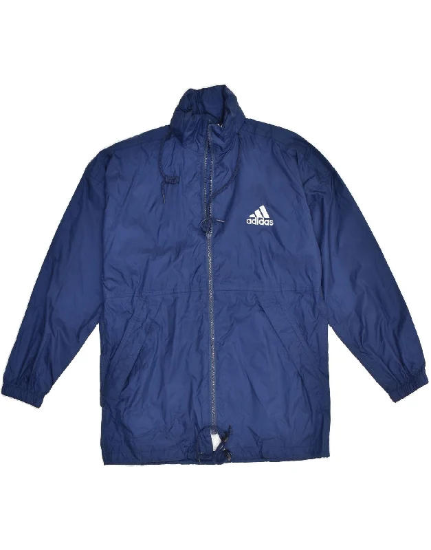 men's varsity jackets -ADIDAS Girls Hooded Rain Jacket 13-14 Years Blue