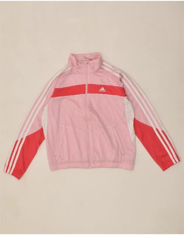 men's wool jackets -ADIDAS Girls Tracksuit Top Jacket 11-12 Years Pink