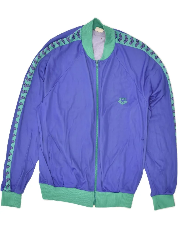 men's lightweight puffer jackets -ARENA Boys Tracksuit Top Jacket 14-15 Years Blue Polyamide