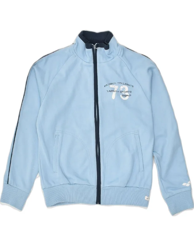 men's lightweight windbreakers -ARENA Boys Tracksuit Top Jacket 9-10 Years Blue Polyester