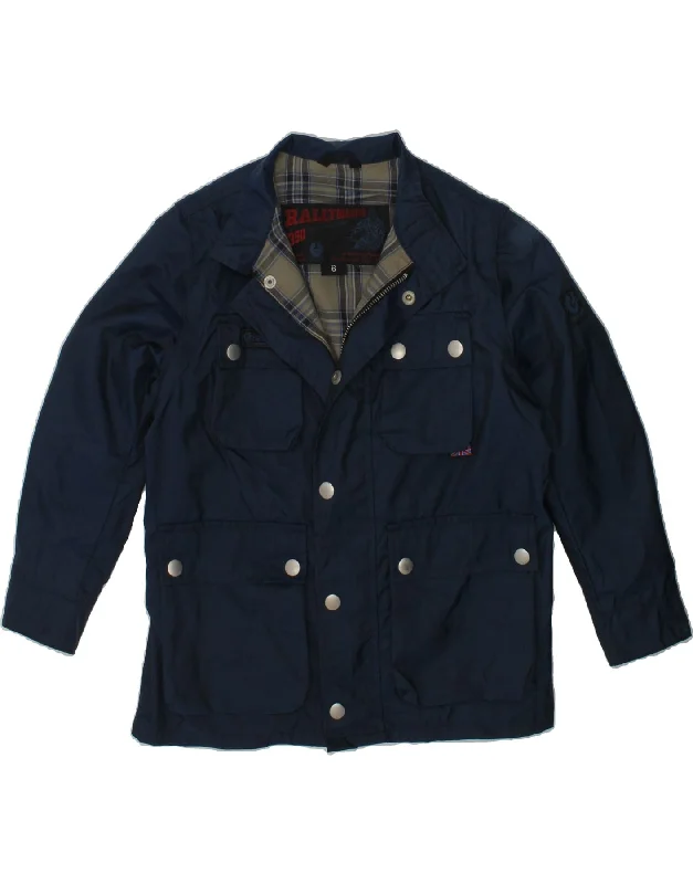 men's denim jackets -BELSTAFF Boys Utility Jacket 5-6 Years Navy Blue Polyamide