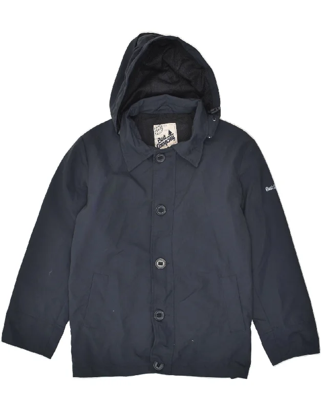 men's zip-up jackets -BEST COMPANY Boys Hooded Windbreaker Jacket 11-12 Years Navy Blue