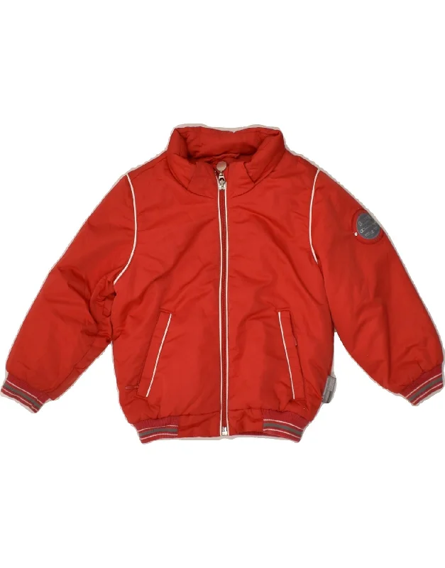 men's packable jackets -CHAMPION Baby Boys Padded Jacket 9-12 Months Red Polyester