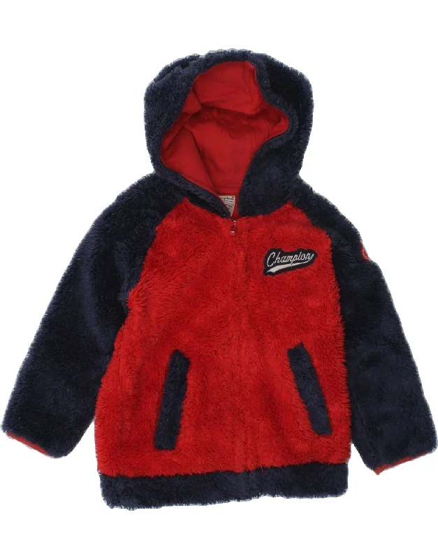 men's work jackets -CHAMPION Baby Girls Graphic Hooded Fleece Jacket 18-24 Months Large Red