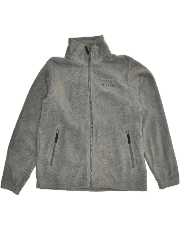 men's casual blazers -COLUMBIA Girls Fleece Jacket 14-15 Years Grey Polyester