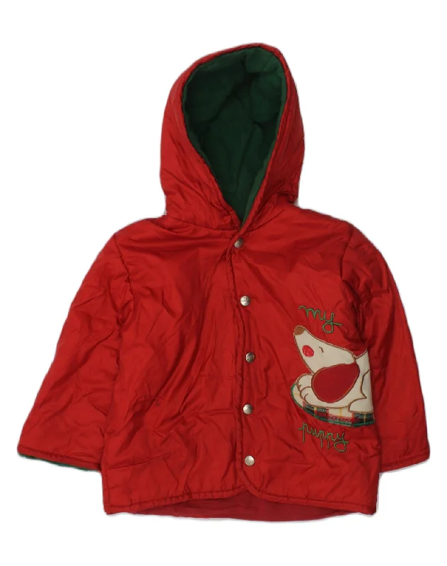 men's sports jackets -ENRICO COVERI Baby Boys Hooded Windbreaker Jacket 18-24 Months Red