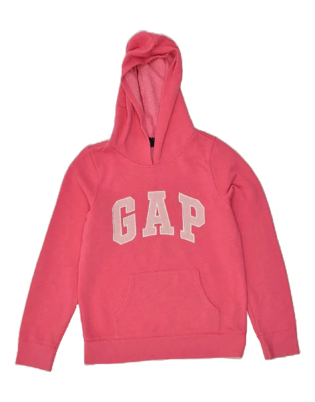 men's versatile hoodies -GAP Girls Tall Graphic Hoodie Jumper 12-13 Years  Pink Cotton