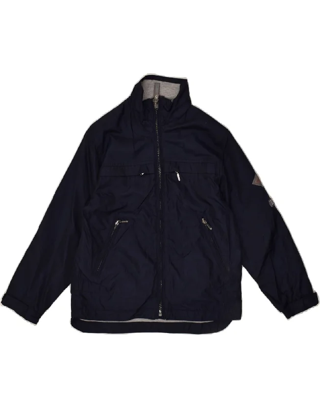 men's insulated winter jackets -INVICTA Girls Utility Jacket 7-8 Years Navy Blue Polyester