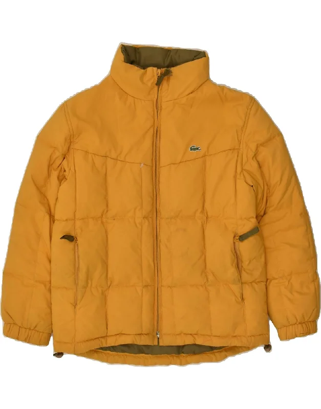 men's tailored outdoor jackets -LACOSTE Boys Padded Jacket 9-10 Years Yellow