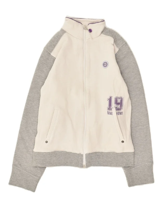 men's quilted jackets for winter -NIKE Girls Tracksuit Top Jacket 13-14 Years Large  Grey Colourblock