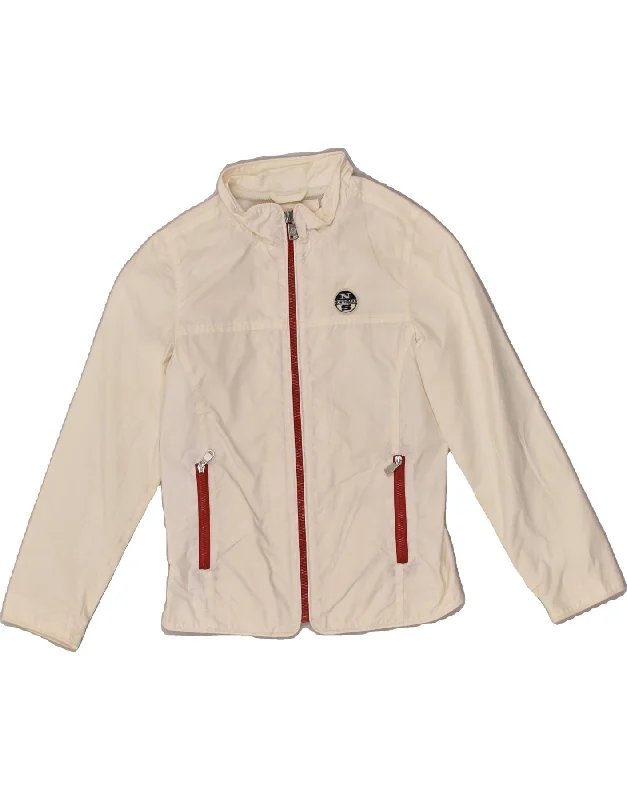 men's softshell winter jackets -NORTH SAILS Boys Bomber Jacket 7-8 Years Beige Nylon