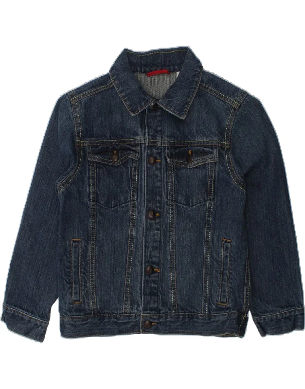 men's lightweight outdoor jackets -OSH KOSH Boys Denim Jacket 6-7 Years Navy Blue Cotton