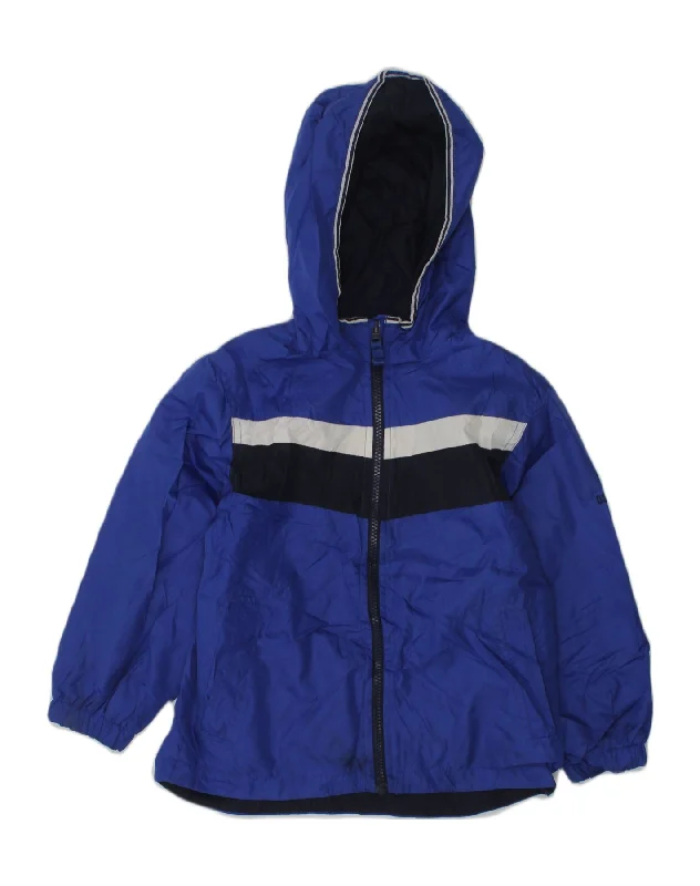 men's trench jackets for winter -OSH KOSH Boys Hooded Rain Jacket 5-6 Years Blue Polyester