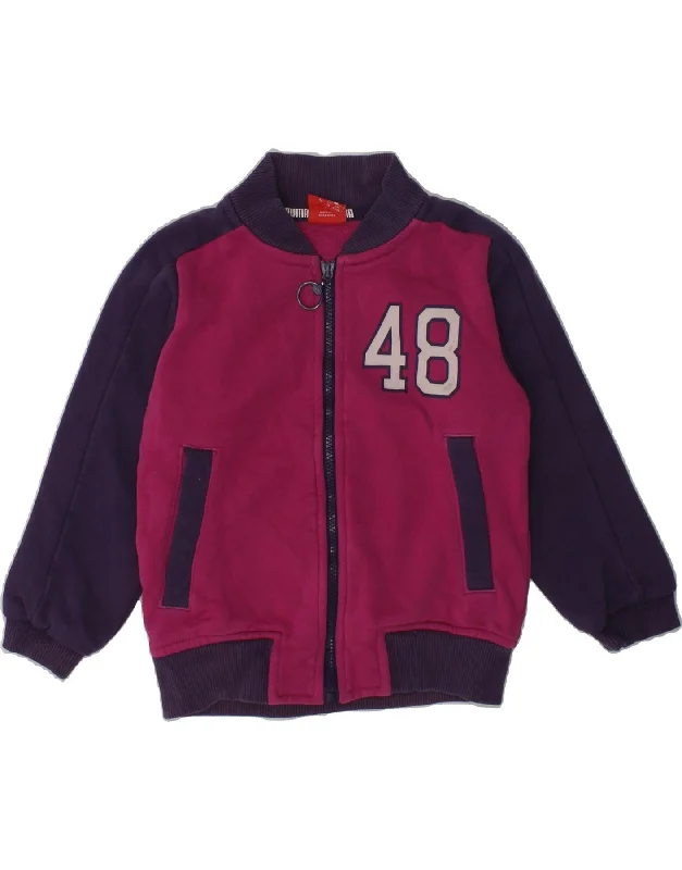 men's warm parkas for winter -PUMA Baby Boys Tracksuit Top Jacket 18-24 Months Pink Colourblock Cotton