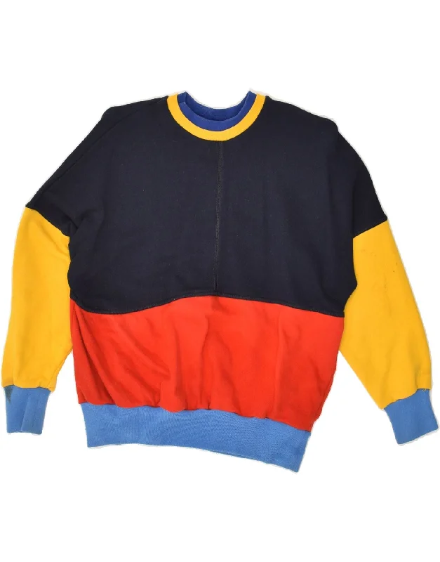 men's lightweight cotton hoodie -VINTAGE Boys Graphic Sweatshirt Jumper 15-16 Years Multicoloured