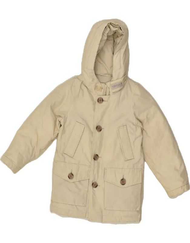 men's warm jackets for fall -WOOLRICH Baby Boys Hooded Parka Jacket 18-24 Months Beige Polyester